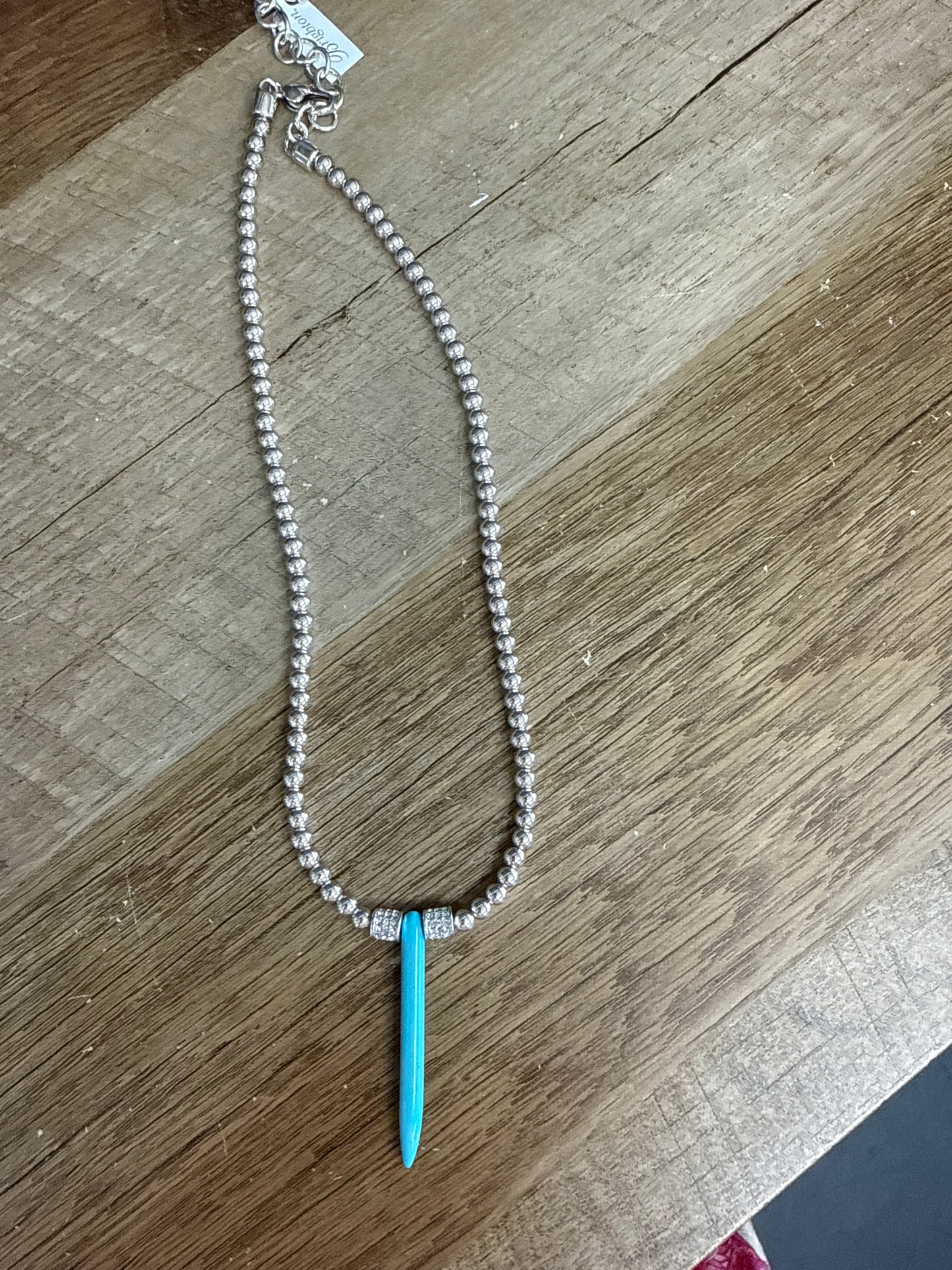 Meridian Petite Sphere Turquoise Necklace JM0224