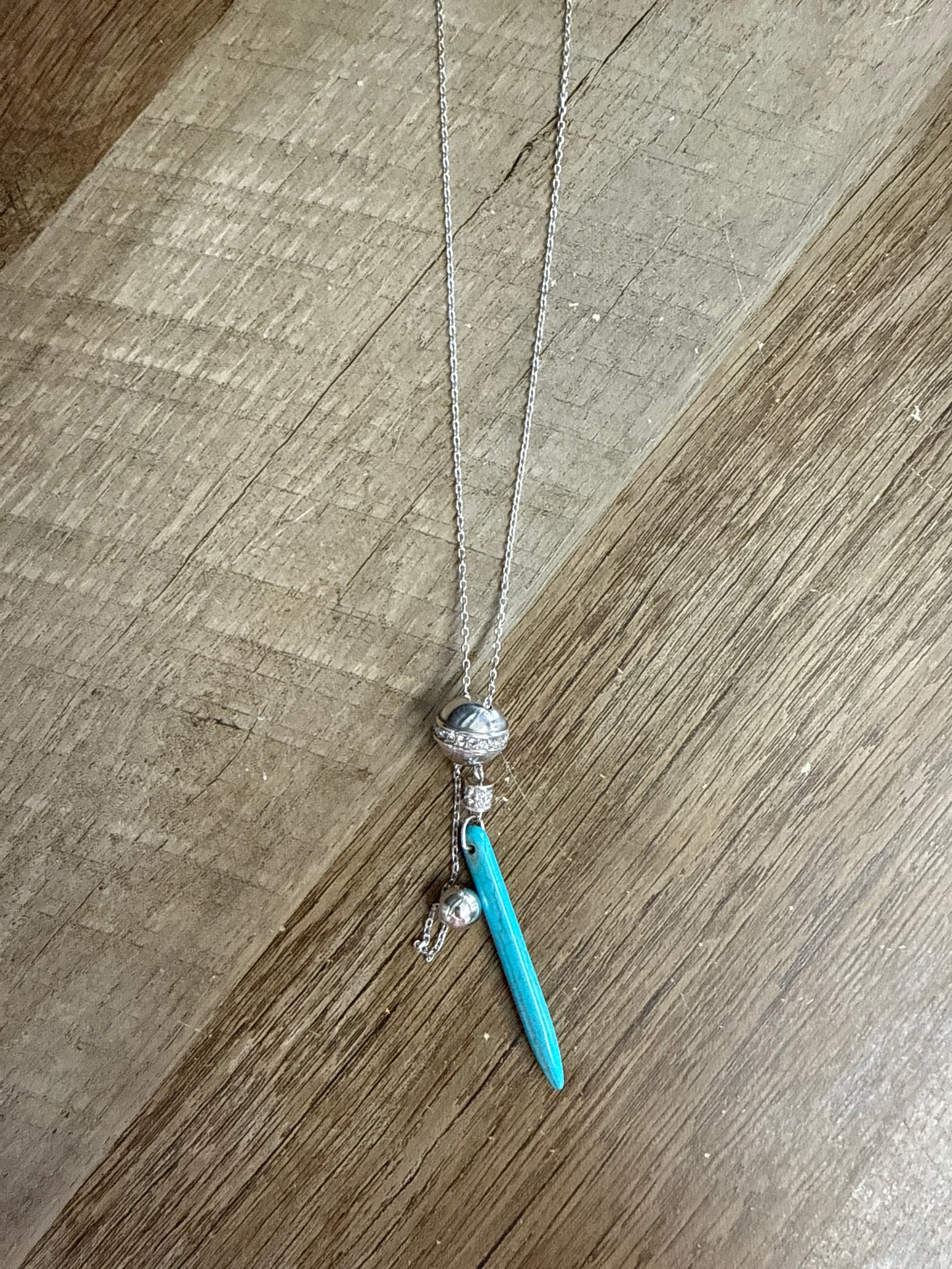 Meridian Petite Sphere Y Turquoise Necklace JM0225