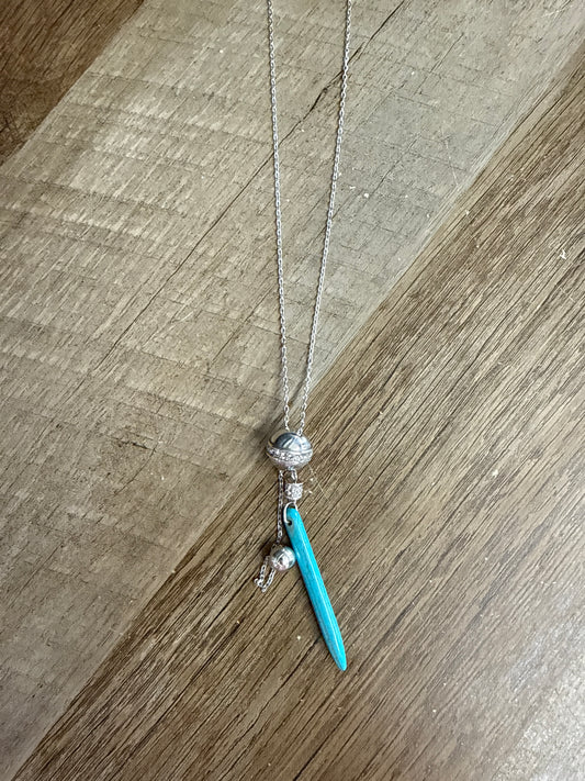 Meridian Petite Sphere Y Turquoise Necklace JM0225