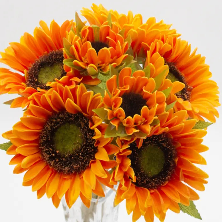 7Stems-Rustic Antique -Real Touch Sunflower Bouquet ( Assorted )