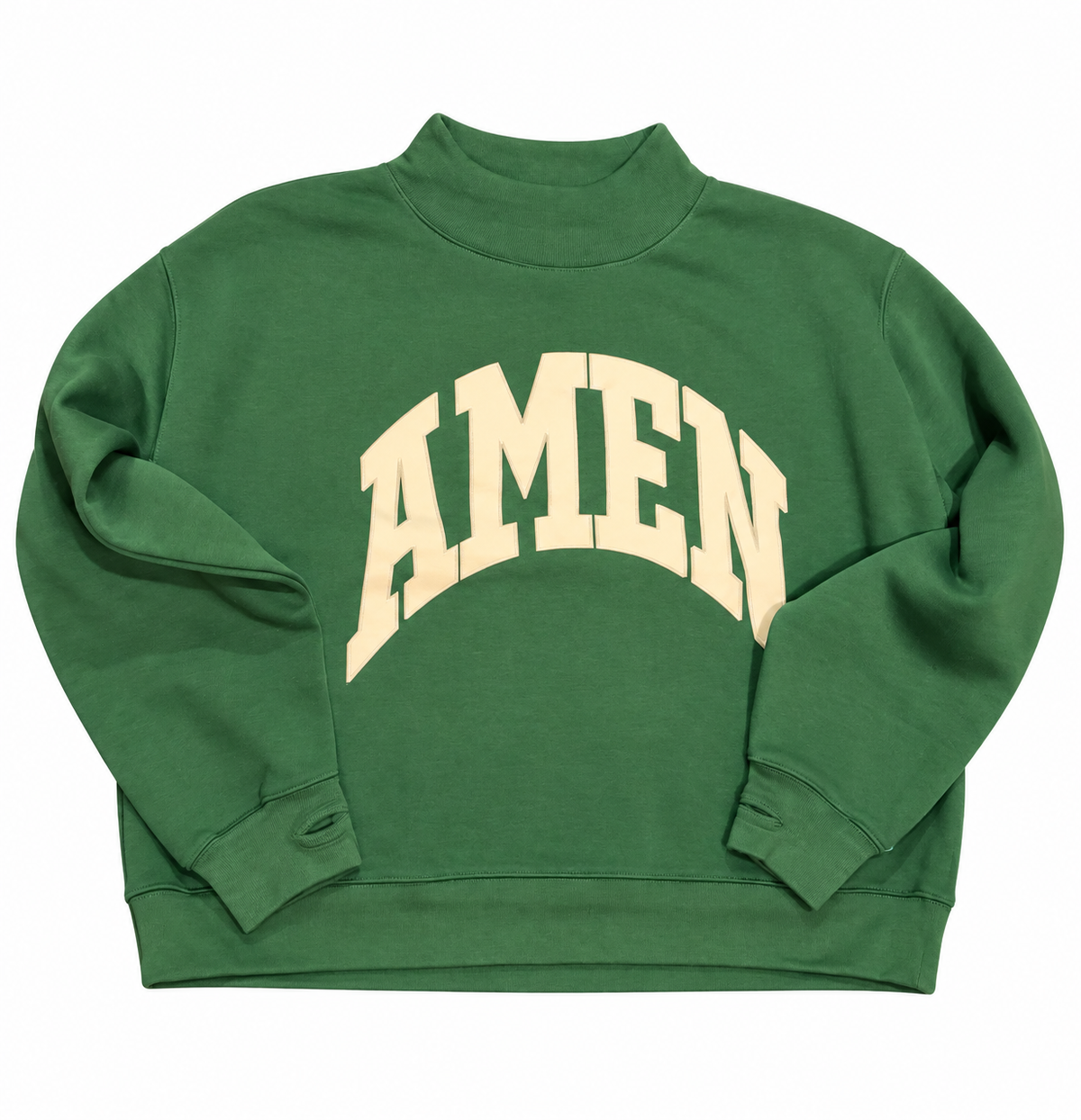 AMEN Mock Sweatshirt Hunter Green
