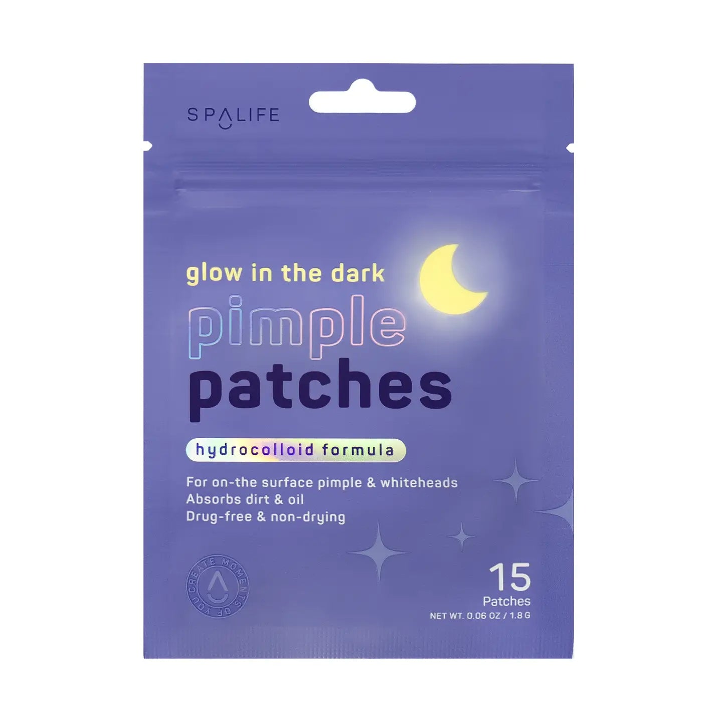 Glow in the Dark Moons Hydrocolloid Pimple Patches - 15 Ct