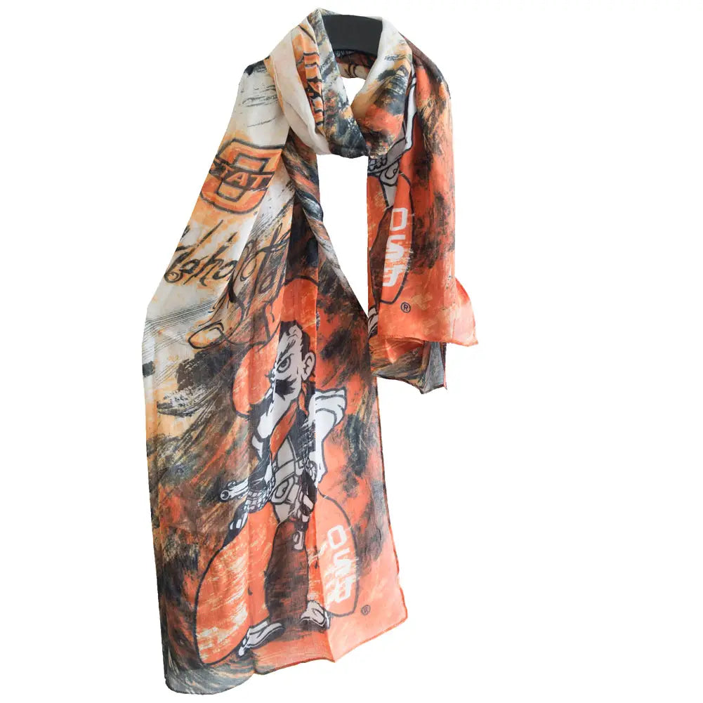 OSU  Cowboys Watercolor Scarf