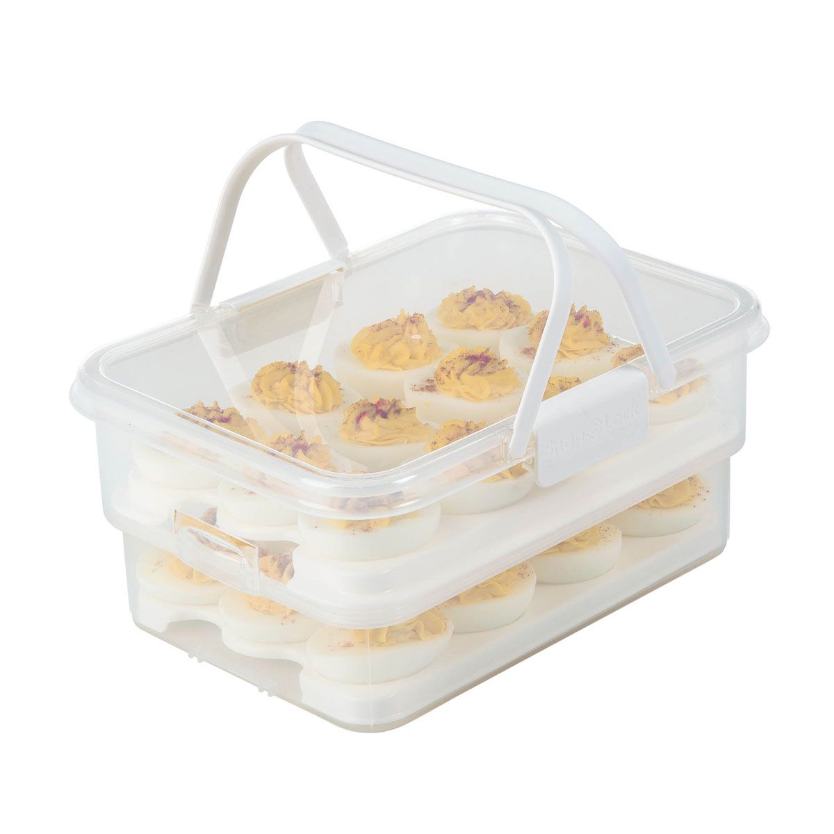 SnapLock Collapsible Deviled Egg Carrier, Holds 24 Eggs