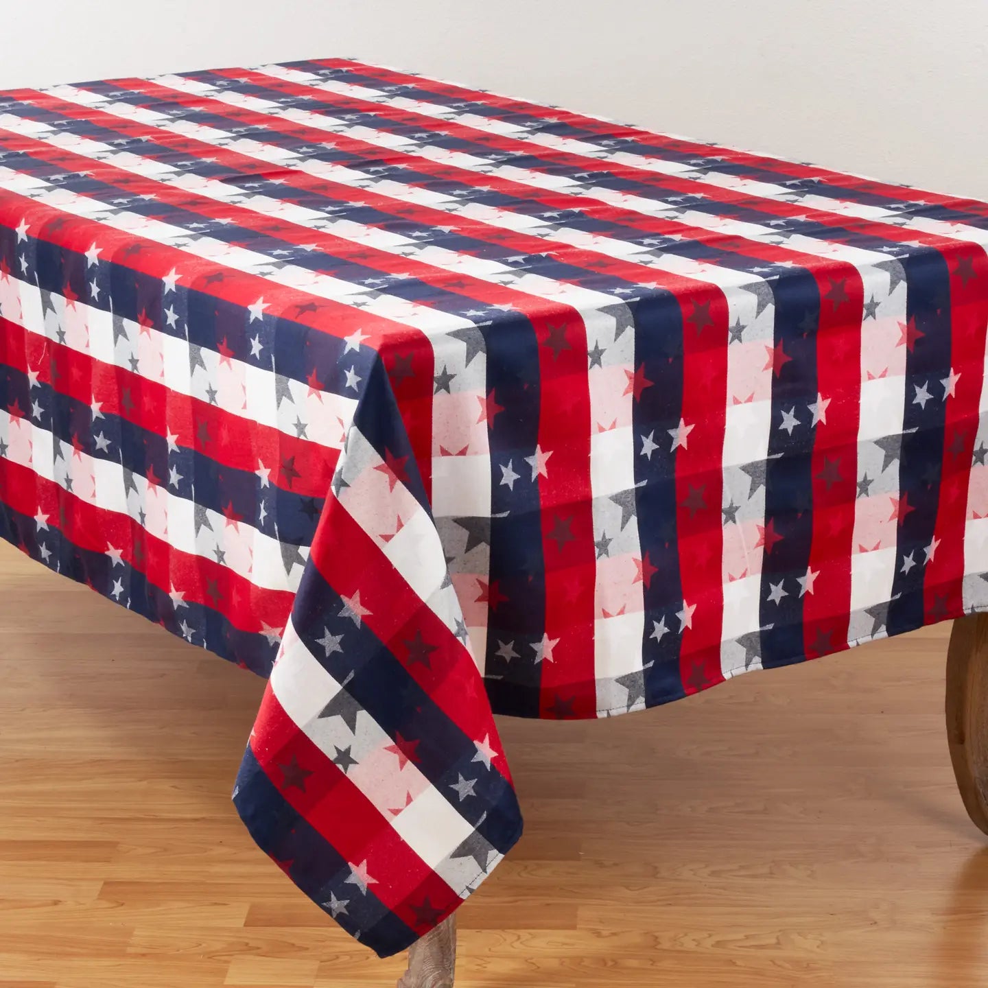 Americana Checkered Tablecloth 50" X 70"