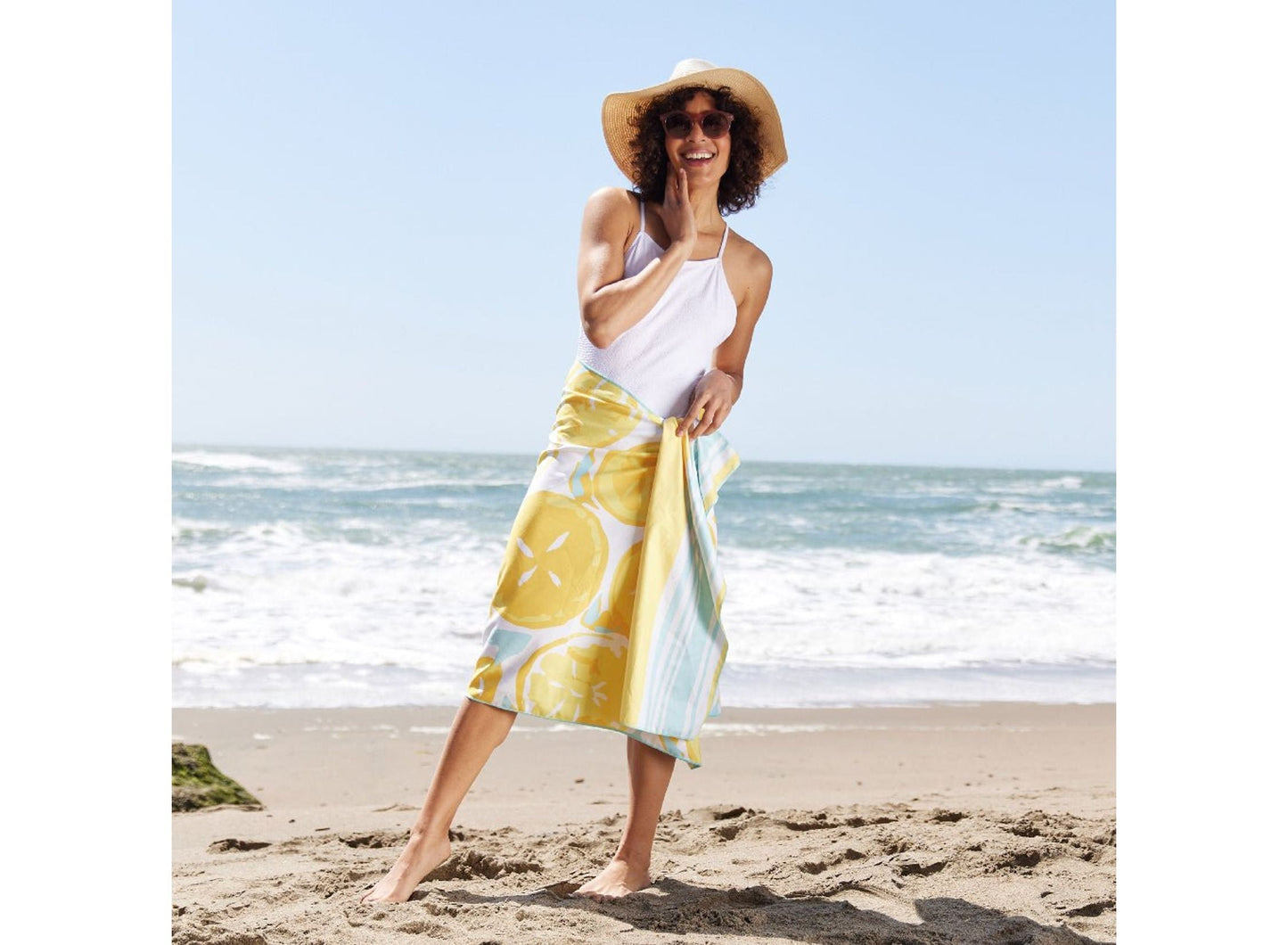 Reversible Eco Beach Towel  ( Assorted )