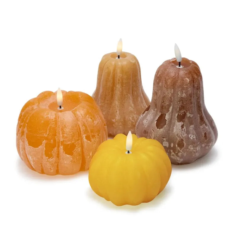 F-26 Flameless Pumpkin LED Decor Candles  ( Assorted )