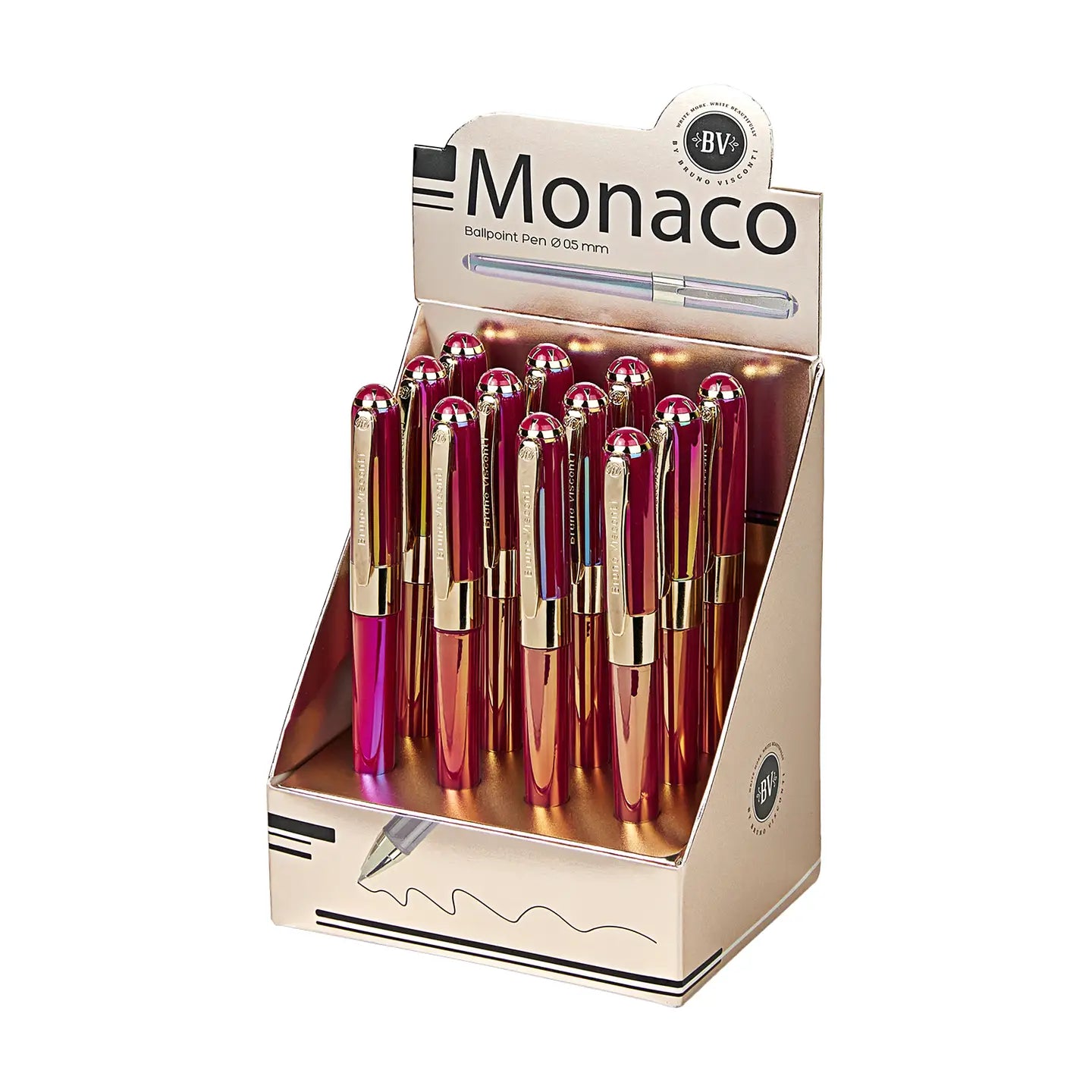 Monaco Pen - Pearlescent Burgundy