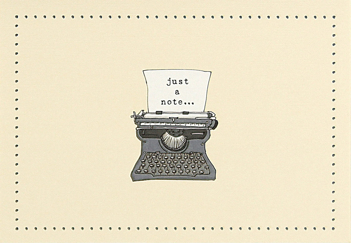 Typewriter Note Cards – Moxie On Second