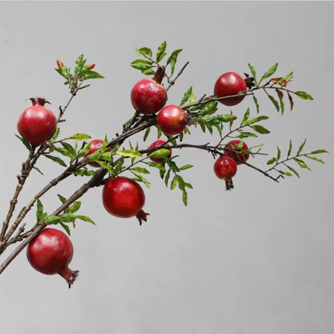 34"-Artificial Pomegranate Branche-6 Fruits