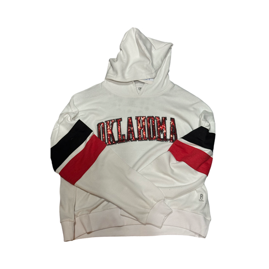 OU Kelly Striped Sleeves Hoodie