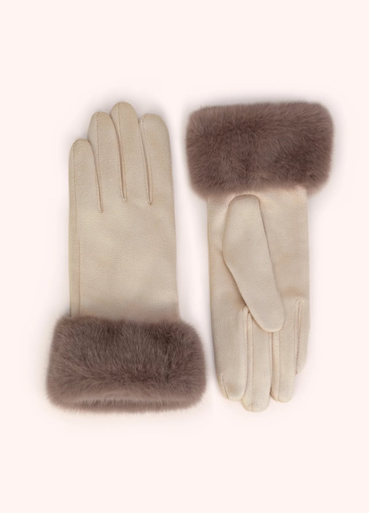 Bettina Faux Suede/Fur Gloves ( Assorted )