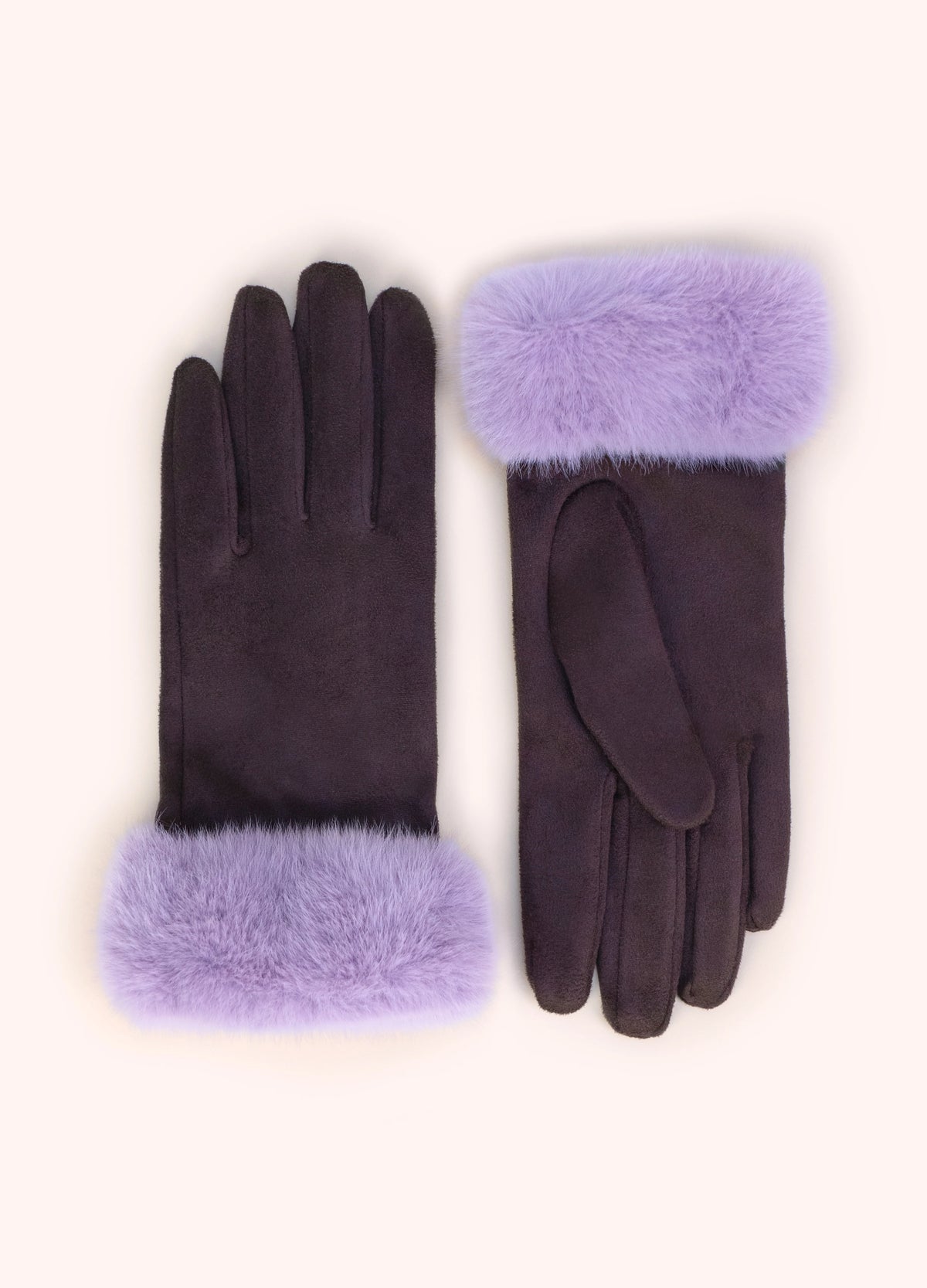 Bettina Faux Suede/Fur Gloves ( Assorted )