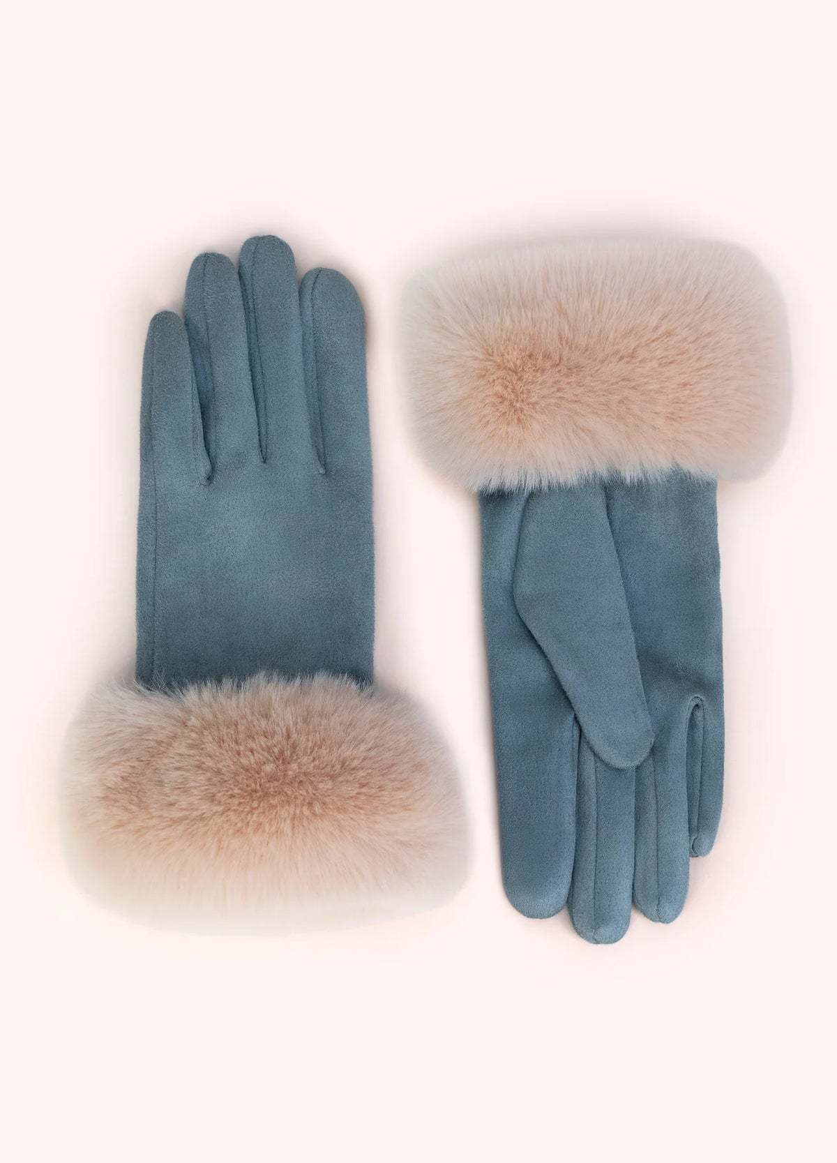 Bettina Faux Suede/Fur Gloves ( Assorted )
