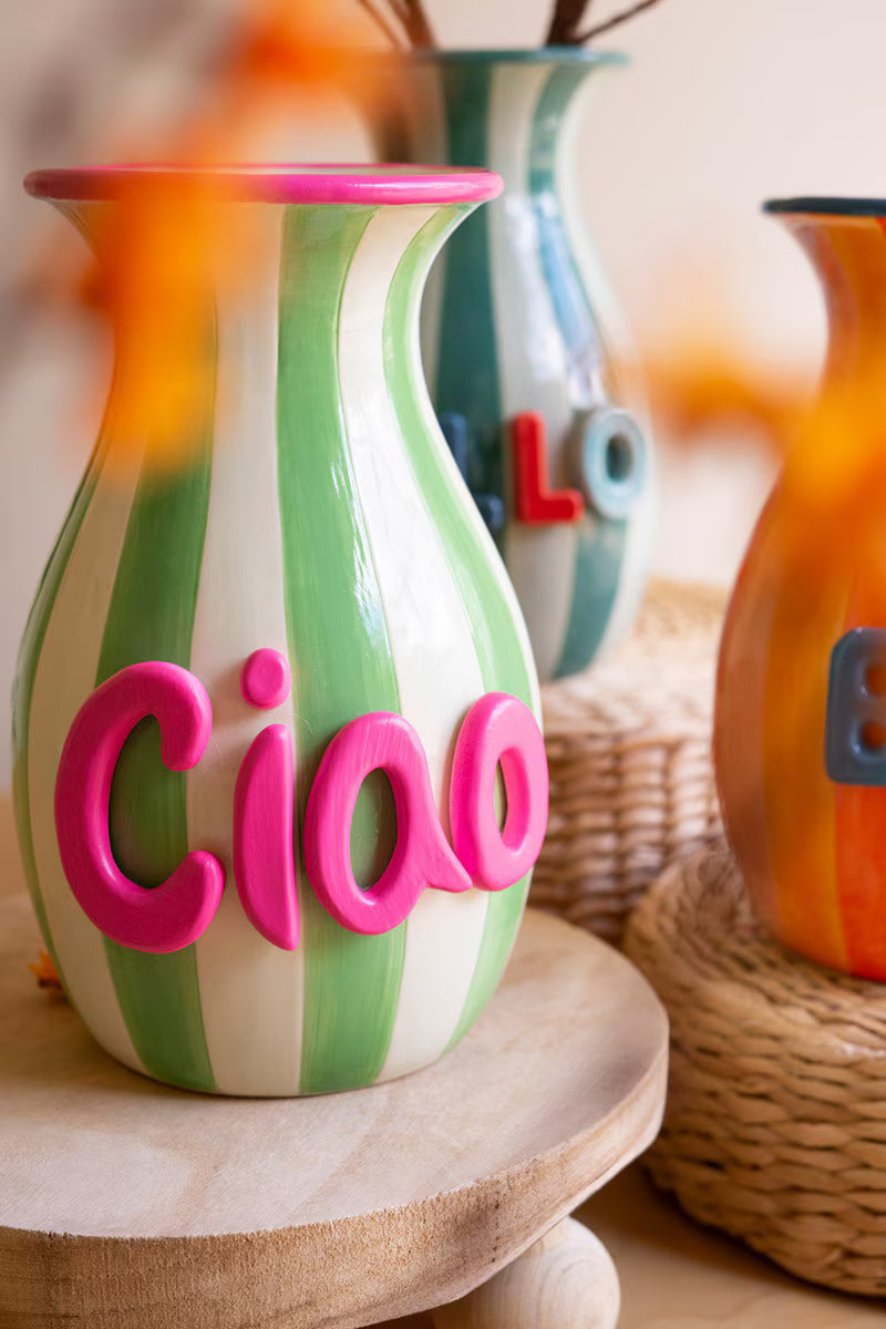 Ceramic "Hello" Vases