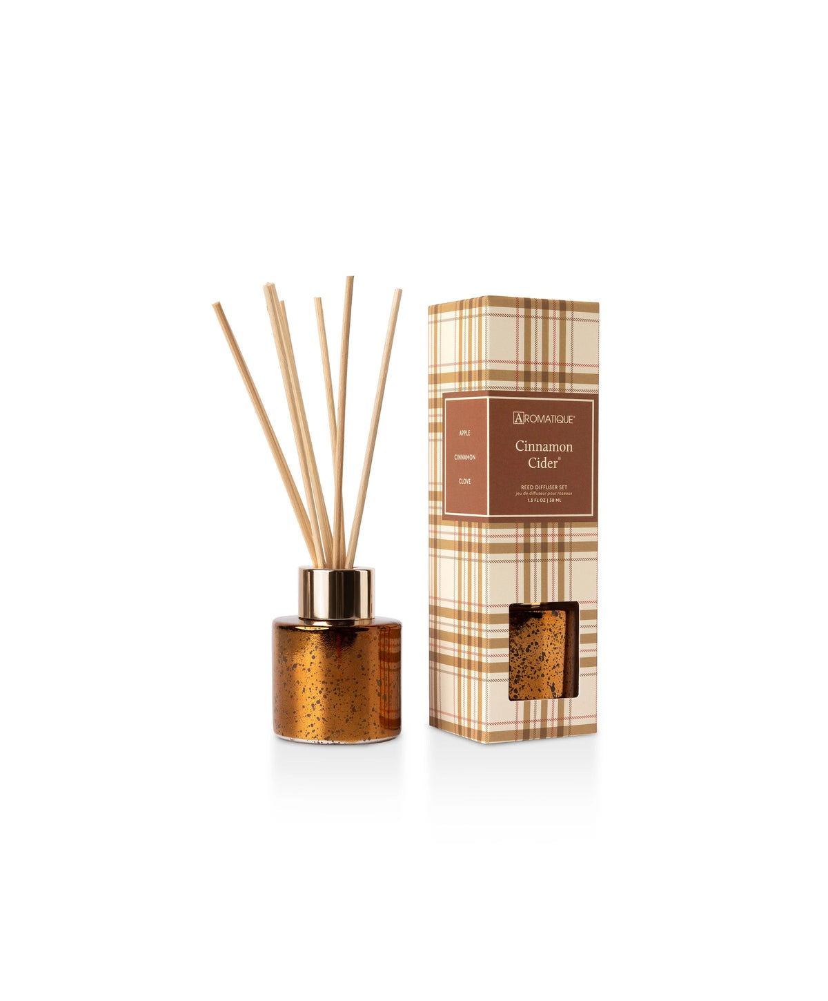 F-26 Cinnamon Cider - Plaid Mini Reed Diffuser Set