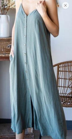 Mona Button Down Maxi Dress