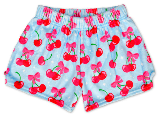 M Cheerful Cherries Plush Shorts