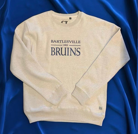 1982 Bruins Throwback Crewneck Sweatshirt Oatmeal