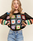 Aspen Multicolor Crochet Top