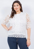 Alivia Crochet Top Curvy