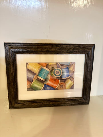 Spools of Color  6"x 4"