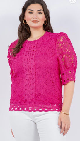 Alivia Crochet Top Curvy