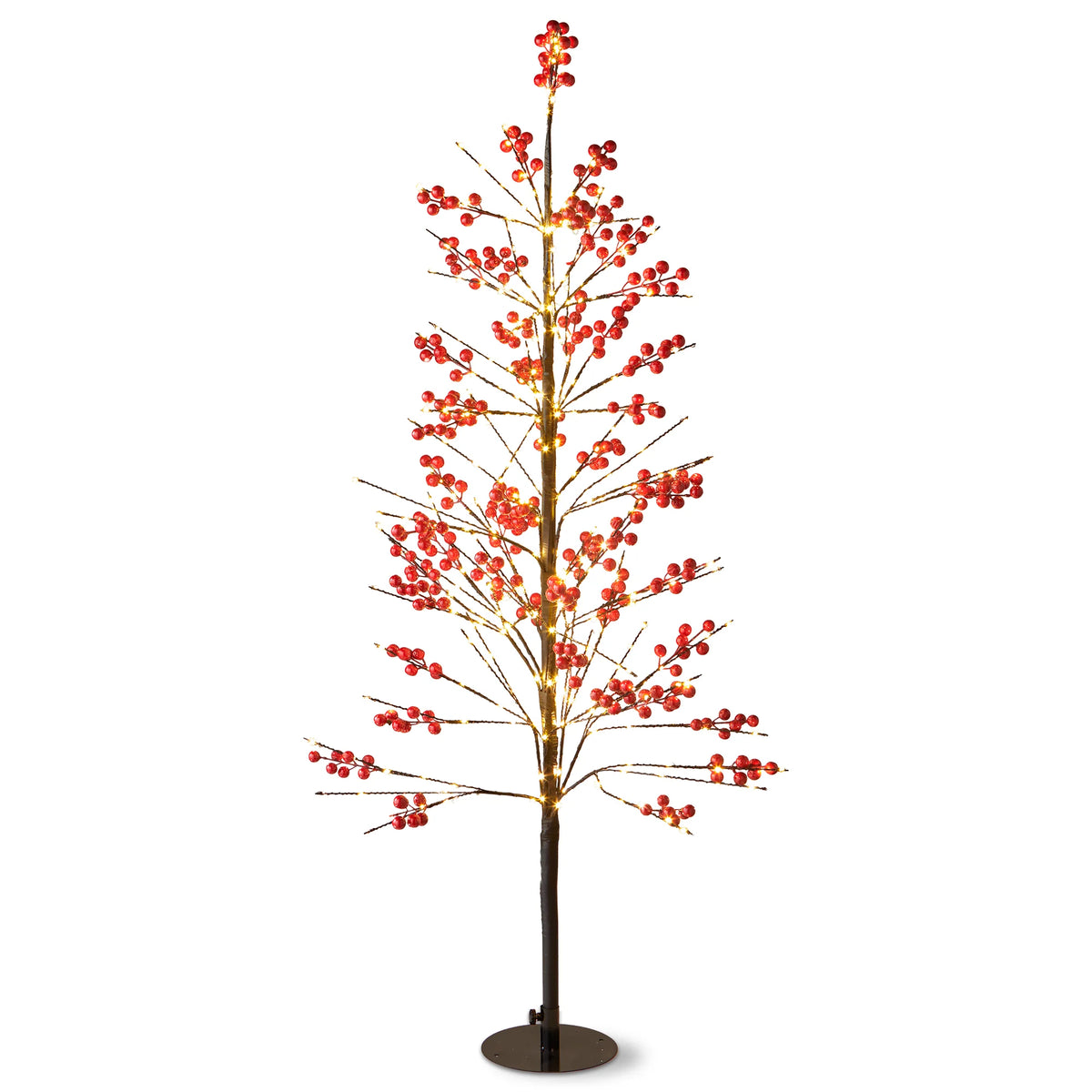 C-26 Red Berry Led Tree  ( Assorted )