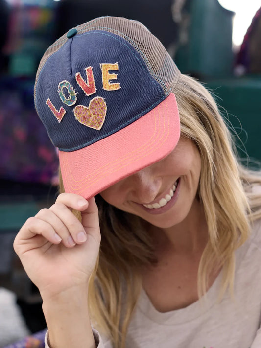 Canvas Trucker Hat ( Love )