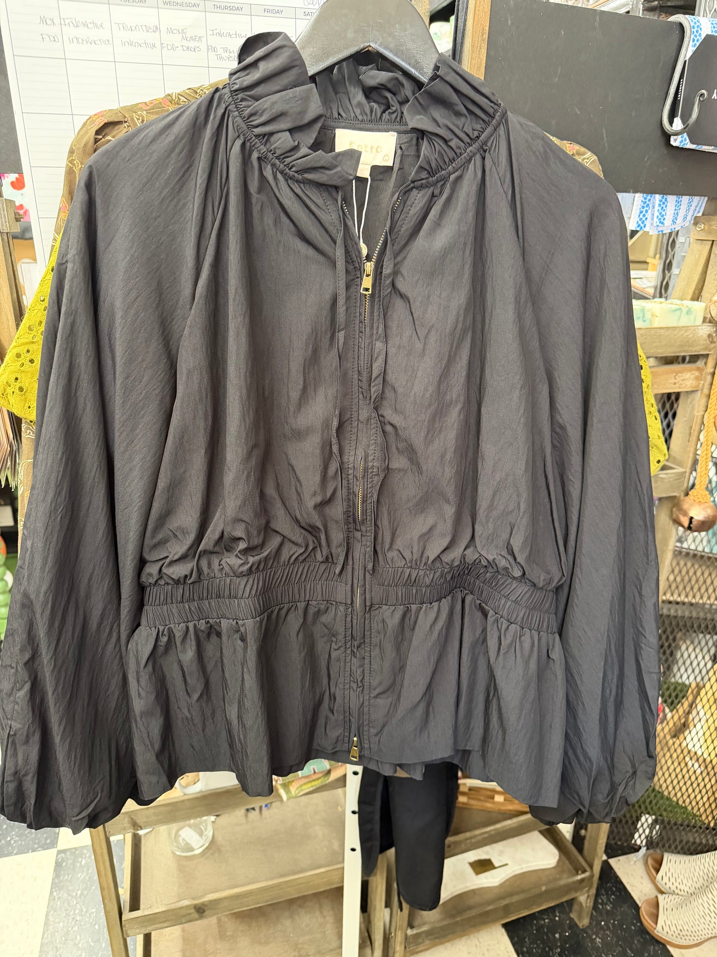 Black Zip Up Top/Jacket