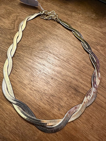 Hayden Chain Necklace in Mixed Metal ( Gold /Silver )