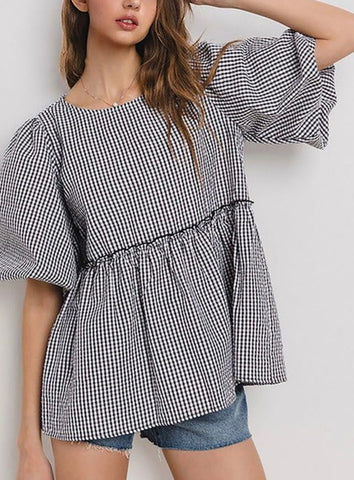 Milla Gingham Top- Retro Purpose