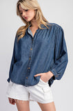 Katalina Denim Top- Retro Purpose