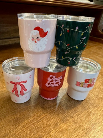 Christmas Tiny Tumbler  2oz. ( Assorted ) C-24