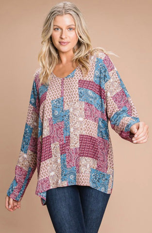 The Patchwork Paradise Top- Retro Purpose