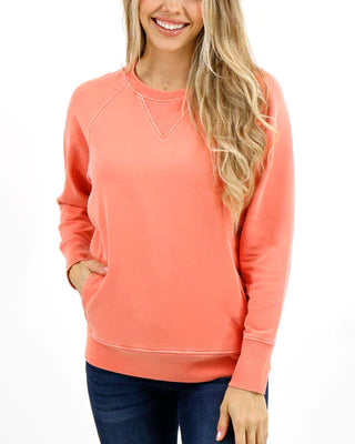 Grace and Lace Favorite Washed Pocket Sweatshirt