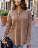 Grace and Lace Mineral Washed Waffle Top