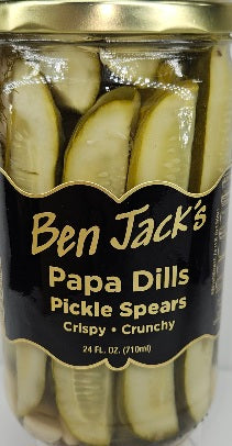 Papa Dills Pickle Spears 24oz. NOT SHIPPABLE