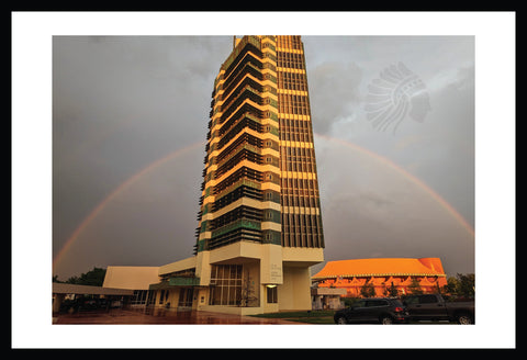 Frank Lloyd Wright Price Tower Rainbow - Framed Photograph