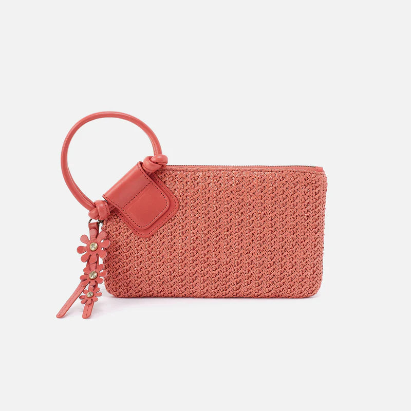 Sable Wristlet ( Wild Rose Woven Straw )