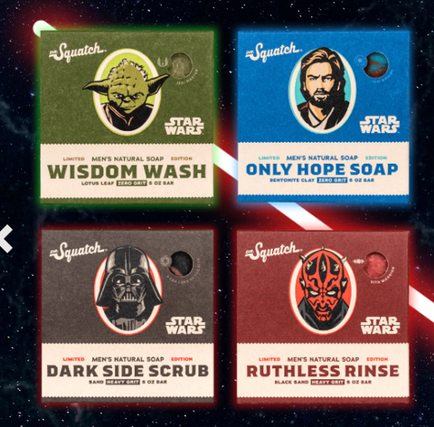 Dr. Squatch Natural Bar Soap, The Starwars Collection II Set