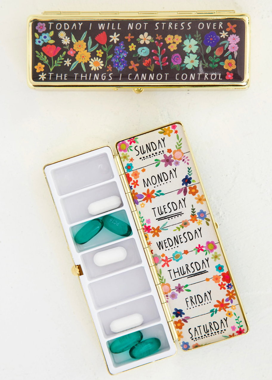 Weekly Pill Organizer - Today I Will Not Stress