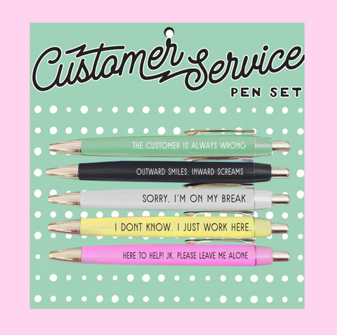 Customer Service Pen Set 5pc.