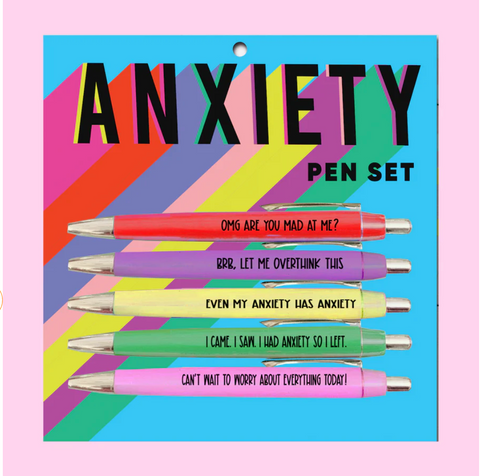 Anxiety Pen Set 5pc.