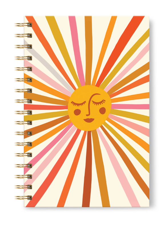 Retro Sunshine Medium Spiral Notebook