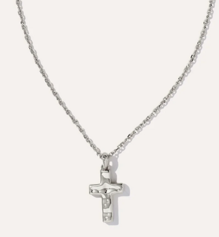 Cross Pendant Necklace in Silver