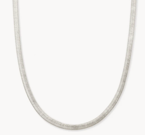 Kassie Chain Necklace in Silver