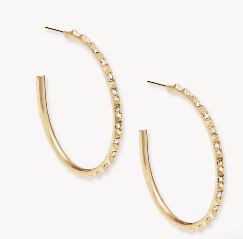 Veronica Hoop Earrings in Gold