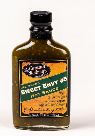 Captain Rodney's  Sweet Envy #5  Hot Sauce 6.7oz.