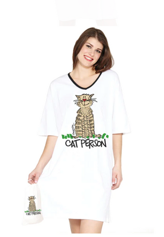 Nightshirt in a Bag  ( Cat Person )